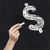 School blackboard and hand with chalkdollar symbol writing on it