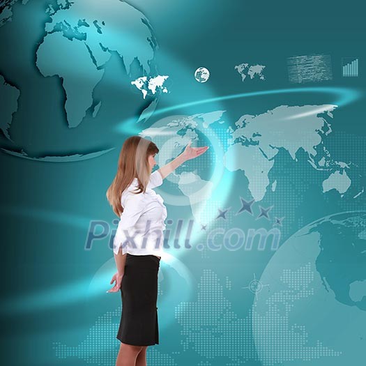 Colour collage with financial and business charts and graphs Colour collage with financial and business charts and graphs