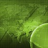 Colour collage with financial and business charts and graphs