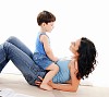young mother and her son spend time together