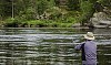 Man fishing by the river