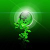 Hands and Earth. Symbol of environmental protection