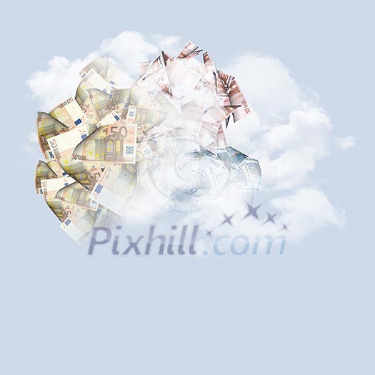 Background image with euro banknotes. Money concept Background image with euro banknotes. Money concept