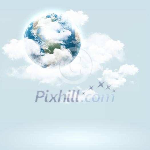 Background image with globe illustration. Globalization concept. Elements of this image are furnished by NASA Background image with globe illustration. Globalization concept. Elements of this image are furnished by NASA