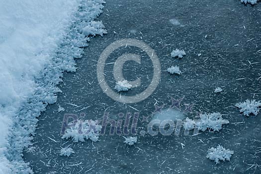 Frost ice and snow background Frost ice and snow background