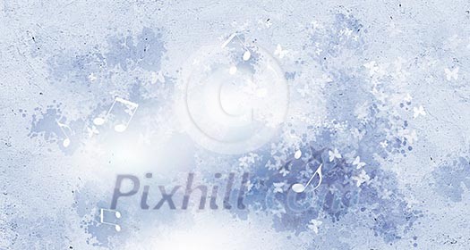 Abstract background image with music note symbols Abstract background image with music note symbols