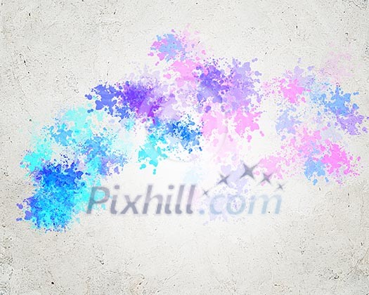 Abstract background image with colorful splashes and drops Abstract background image with colorful splashes and drops