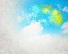 Abstract background image with colorful splashes and drops