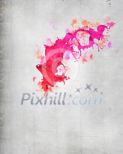 Background image with colorful splashes and drops Background image with colorful splashes and drops