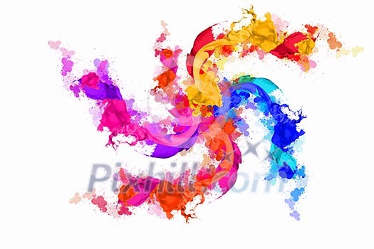 Abstract background image with colorful splashes and drops Abstract background image with colorful splashes and drops