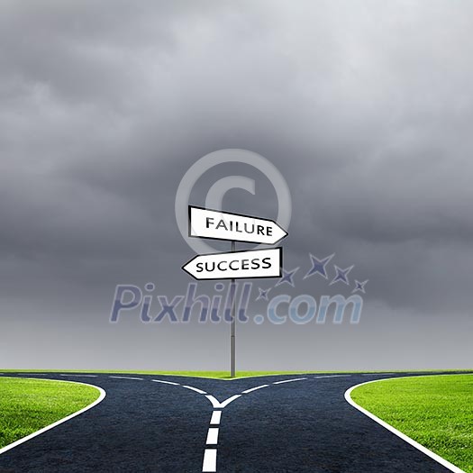 Cross road with direction sign. Choose your way Cross road with direction sign. Choose your way