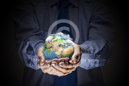 Let's save our planet earth. Ecology concept. Elements of this image are furnished by NASA Let's save our planet earth. Ecology concept. Elements of this image are furnished by NASA