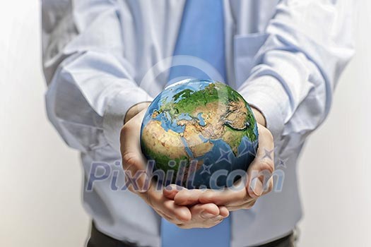 Let's save our planet earth. Ecology concept. Elements of this image are furnished by NASA Let's save our planet earth. Ecology concept. Elements of this image are furnished by NASA