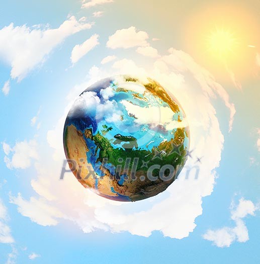 Image of earth planet. Elements of this image are furnished by NASA Image of earth planet. Elements of this image are furnished by NASA