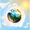 Image of earth planet. Elements of this image are furnished by NASA