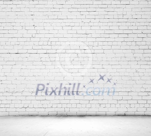 Background image of blank white brick wall Background image of blank white brick wall