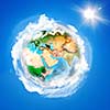 Image of planet Earth planet. Save our planet. Elements of this image are furnished by NASA