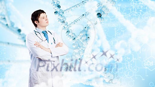 Image of male doctor with arms crossed on chest Image of male doctor with arms crossed on chest