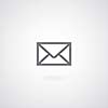 envelope mail symbol on gray background 