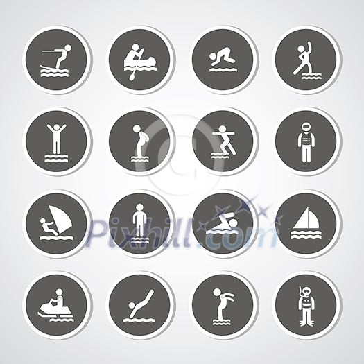 water sport icon for use water sport icon for use