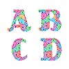 Font retro set for use