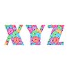 Font retro set for use