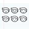 cartoon sketch set for use