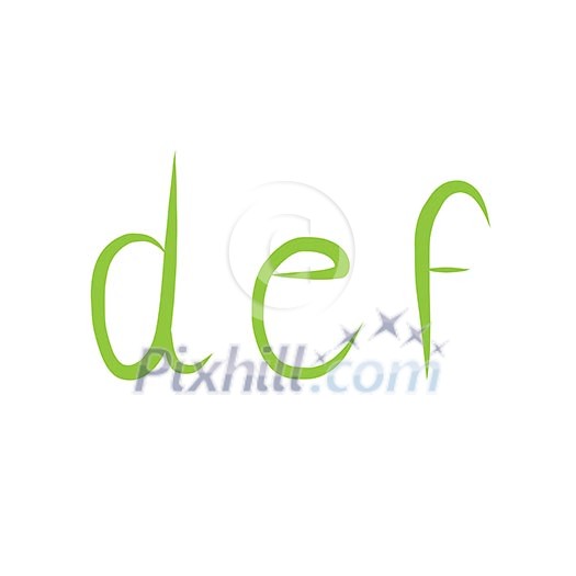 Font nature set for use Font nature set for use