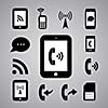 technology symbol on gray background