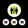 icon set in black background for use