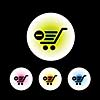 icon set in black background for use