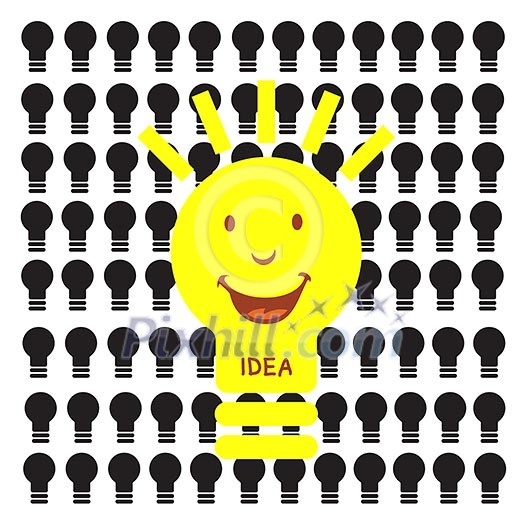 light bulb idea on blue background light bulb idea on blue background