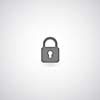 lock symbol on gray background