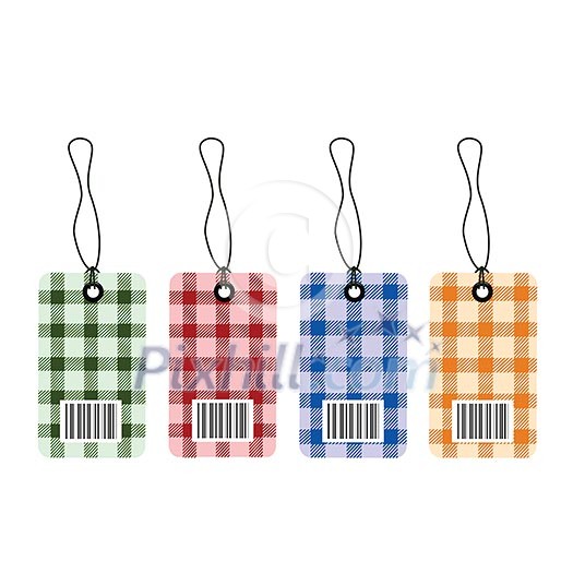 tag bar code scottish on white background tag bar code scottish on white background