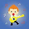 music vector cartoon style for use