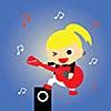 music vector cartoon style for use