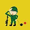 Soldier vector cartoon style for use