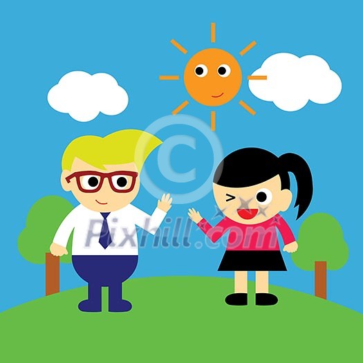 vector cartoon style for use vector cartoon style for use