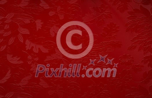 Red background with floral motif Red background with floral motif