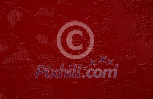 Red background with floral motif Red background with floral motif