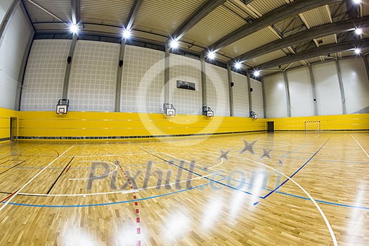 interior of a modern multifunctional gymnasium with young people interior of a modern multifunctional gymnasium with young people