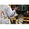 Priest during a ceremony/Mass