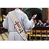 Priest during a ceremony/Mass