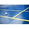 Badminton - badminton courts with two shuttlecocks (shallow DOF; color toned image)