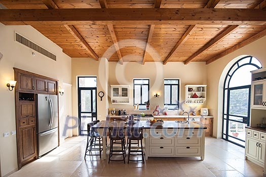 General view of a stylish kitchen General view of a stylish kitchen