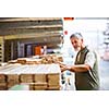 Man buying construction wood in a  DIY store