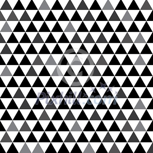 black and white of triangle abstract for background  
