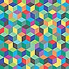 color hexagon abstract for background  