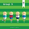 football players world cup vector cartoon  