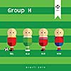 football players world cup vector cartoon  